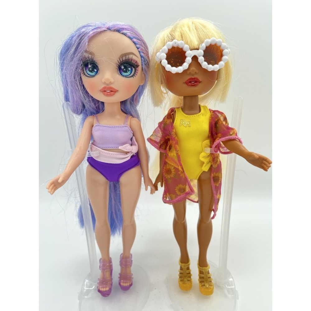 Rainbow High Sunny Madison & Violet Willow Swim & Style Fashion Dolls MGA
